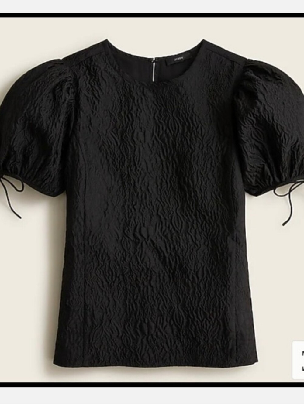 J CREW COLLECTION | Puff Sleeve Organza Top